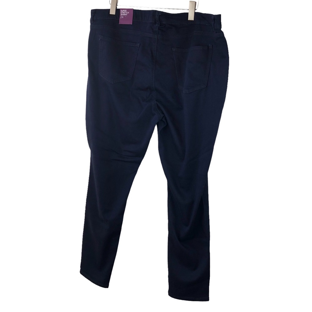 NWT Lane Bryant Super Stretch Skinny Jeans Jegging Like Dark Wash Plus Size 24 - Picture 8 of 9